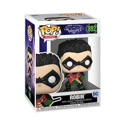 Bild av Funko Pop! Games: Gotham Knights Robin Batman vinylsamlarfigur presentidé officiella varor leksaker för barn och vuxna videospel fans modellfigur samlare