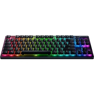 Bild av Razer DeathStalker V2 Pro Tenkeyless (Red Switch) Trådlöst optiskt lågprofil speltangentbord (linjära optiska switchar, HyperSpeed Trådlöst, Bluetooth 5.0) QWERTY amerikansk layout Svart