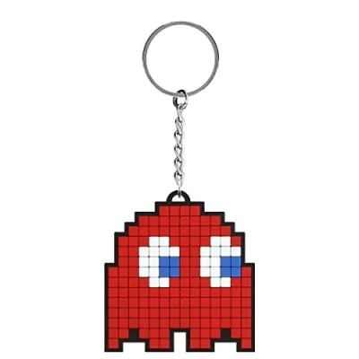 Bild av Pyramid Pac Man: Blinky gummi nyckelring (Portachiavi) Merchandising Ufficiale, mång, En storlek, Klassisk