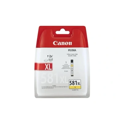Bild av Canon CLI 581 XL bläcktank Y gul hög kapacitet 8,3 ml för PIXMA bläckstråleskrivare ORIGINAL 581Y