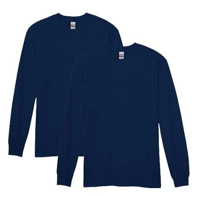Bild av Gildan T shirt för män (förpackning med 2), Marinblått Xsp, XL
