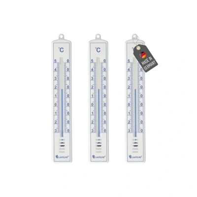 Bild av Lantelme 3 stycken trädgårdstermometrar set väderbeständig utomhustermometer inomhustermometer analog termometer i vitt, även för inomhusrum och utomhus, trädgård 8957