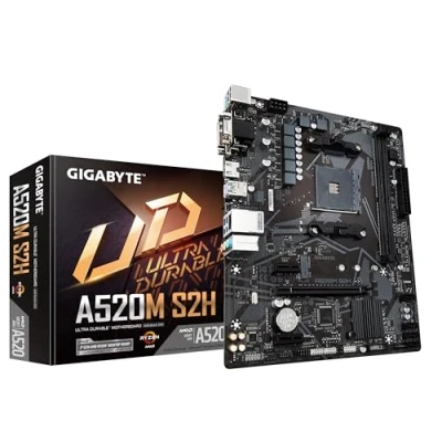 Bild av GIGABYTE A520M S2H Moderkort AMD A520 AM4 socket DDR4 RAM Micro ATX