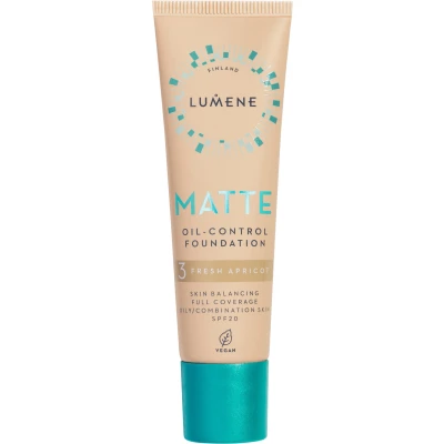 Bild av Lumene Matte Oil Control Foundation SPF20 3 Fresh Apricot 30 ml