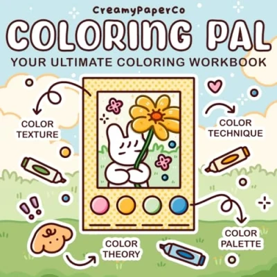 Bild av Coloring Pal: Your Ultimate Workbook: A Guide And Practice Book To Master Colors, Shadow &amp; Highlight, Blending Techniques Patterns