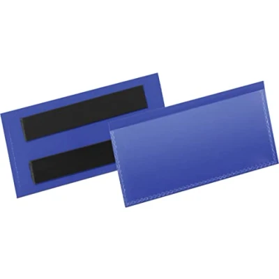 Bild av Durable 174107 Etiketthållare 100x38 mm magnetisk, mörkblå, 50 stycken