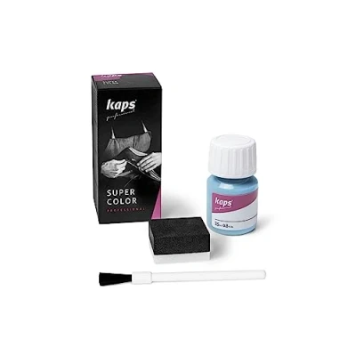 Bild av KAPS Super Color, Läderfärg för Naturligt Läder, Konstläder och Tyg, 25 ml (121 Himmelsblå)