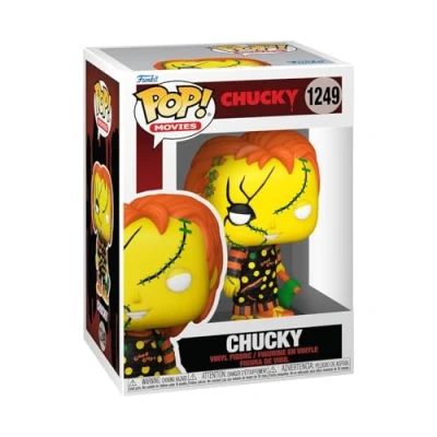 Bild av Funko POP! Movies: Chucky VH Vinylfigur för samlare Presentidé Officiell merchandise Leksaker barn och vuxna Skräckfans Modellfigur utställning