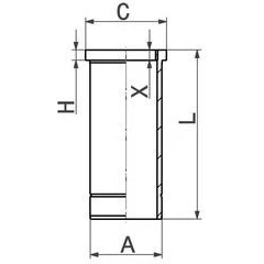 Bild av Cylinderhylsa Kolbenschmidt 89920110