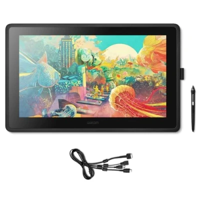 Bild av Wacom Cintiq 22 kreativ ritskärm inklusive justerbart stativ —för illustrationer och ritningar på skärmen, med full HD display pennprecisionen från Pro Pen 2, kompatibel Windows Mac