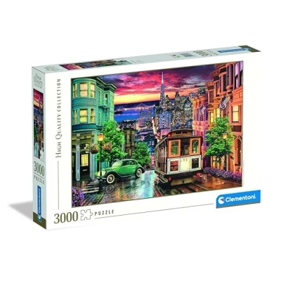 Bild av Clementoni 33547 tum San Francisco 3000 bitar pussel High Quality Collection, flerfärgad