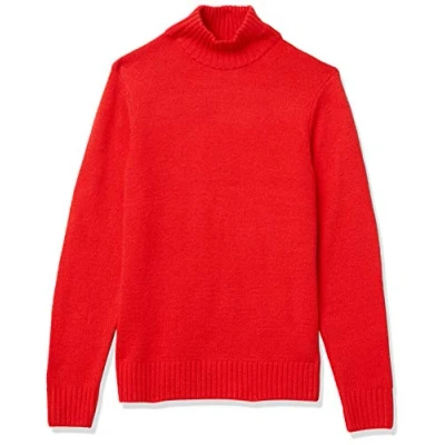 Bild av Amazon Essentials Men&#039;s Långärmad mjuk tröja med polokrage, Röd, XL