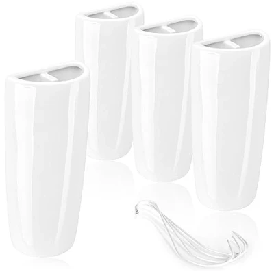 Bild av COM FOUR® 4x luftfuktare värme radiator konisk värmevattenförångare gjord av keramik (vit konisk)