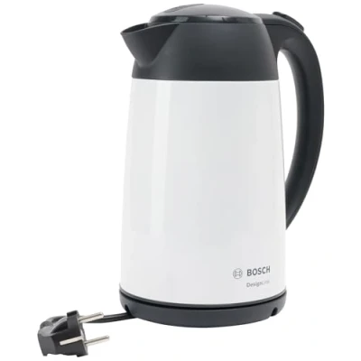 Bild av Bosch DesignLine TWK3P421 Vattenkokare, Vit, Svart, 1,7 L