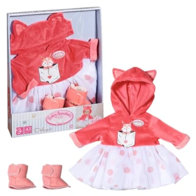 Bild av Baby Annabell Deluxe Tutu set 709733 söt outfit för 43 cm dockor kläder och skor ingår, docka ingår inte, lämplig barn från 3 år