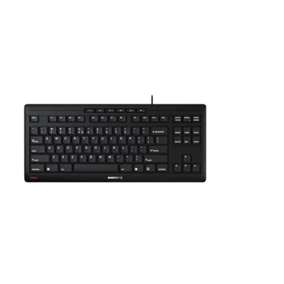 Bild av CHERRY STREAM KEYBOARD TKL, internationell layout, QWERTY tangentbord, trådbundet Blue Angel, SX saxmekanism, viskande tyst tangenttryckning, svart