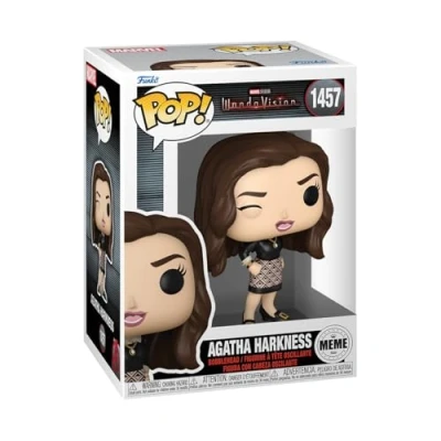 Bild av Funko Pop! TV: Meme Agatha Harkness​ WandaVision samlarobjekt vinylfigur presentidé officiella varor leksaker för barn och vuxna TV fans modellfigur samlare display