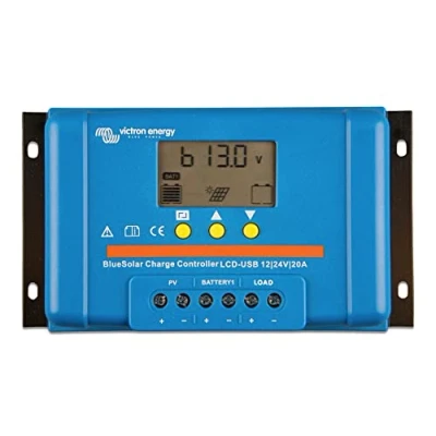 Bild av Victron Energy BlueSolar PWM LCD&amp;USB 12/24 Volt 20 amp solladdningsregulator