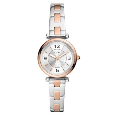 Bild av Fossil Carlie Klocka rose/silvercoloured, Storlek: One Size, Rose/silver coloured