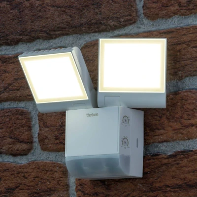 Bild av Theben LED utomhusvägglampa theLeda S17 100, vit, sensor