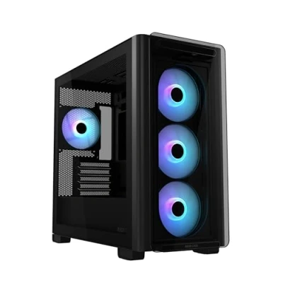Bild av ASUS A23 PLUS TG ARGB BLACK Chassi Miditower Svart
