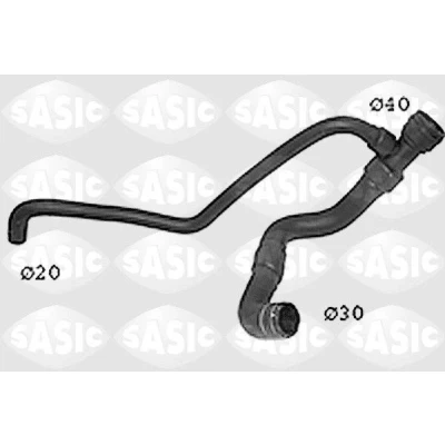 Bild av SASIC SWH6832 Durite De Refroidissement gauche inférieur AUDI: A4 B5 Berline, Avant, A6 C4 VOLKSWAGEN: Passat Berline