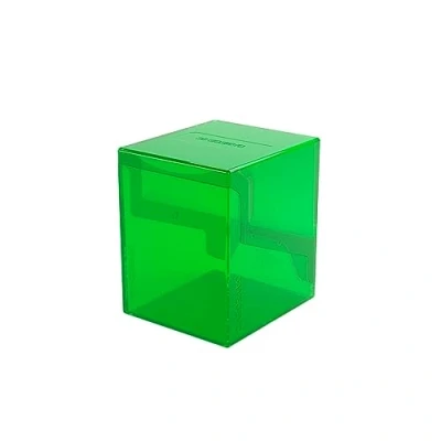 Bild av Gamegenic Bastion 100+ XL däckbox kompakt, säker och perfekt organiserad för dina samlarkort! Skyddar säkert dubbelärmade kort, grön färg, tillverkad