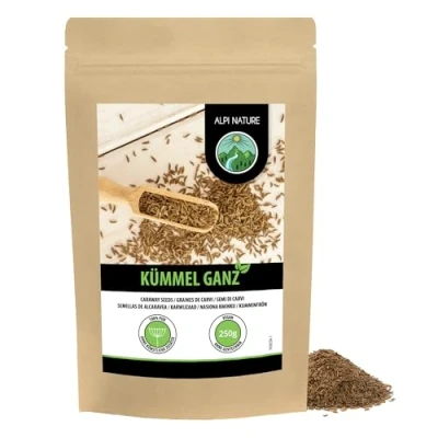 Bild av Alpi Nature kummin hel (250g), 100 procent rena, förstås utan tillsatser, vegan