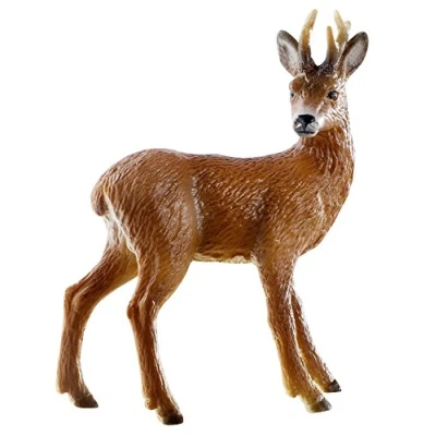 Bild av Bullyland 64436 figur rådjursbock, ca 8,3 cm stor djurfigur, detaljrik, PVC fri, perfekt som en liten gåva för barn från 3 år
