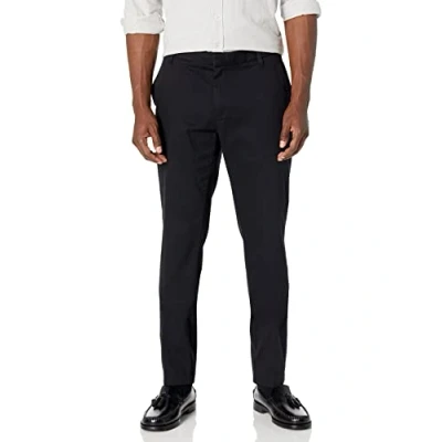Bild av Amazon Essentials Herr Slim Fit Skrynkelbeständig platt framsida, stretch Chino byxa, svart, 42 B x 34 L