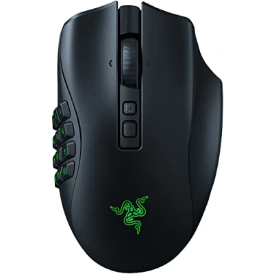 Bild av Razer Naga V2 Pro MO trådlös spelmus med HyperScroll hjul (3 utbytbara sidoplattor, HyperSpeed trådlös, Focus 30K optisk sensor, optiska musbrytare Gen 3, Bluetooth) Svart