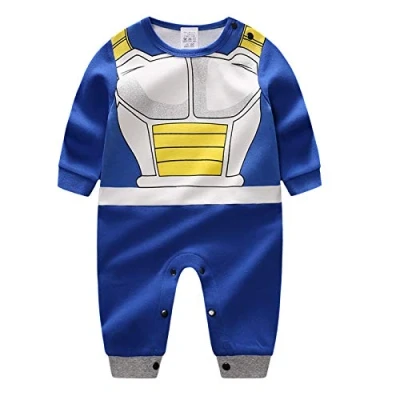 Bild av Sxkayxr tecknad nyfödd baby pojkar flickor sparkdräkt goku inspirerad spädbarn outfit overall kläder, Blått1, 73cm/6 9 Months