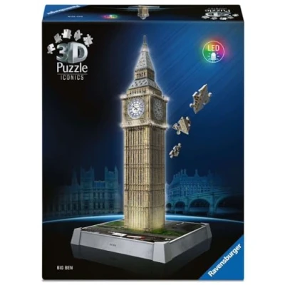 Bild av Ravensburger 3D Pussel Iconic Big Ben with Light 216 bitar