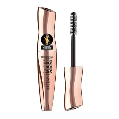 Bild av Deborah Milano 24 timmars omedelbar maxivolym Mascara med Ceramider, Volymgivande, Förlängande och inkrökande långvarig effekt, ger tjocka regenererade ögonfransar, svart, 12 ml
