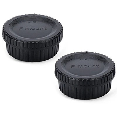Bild av JJC Set med kroppslock och bakre linsskydd för Nikon F Mount DSLR kameror monteringssystem (2 set)