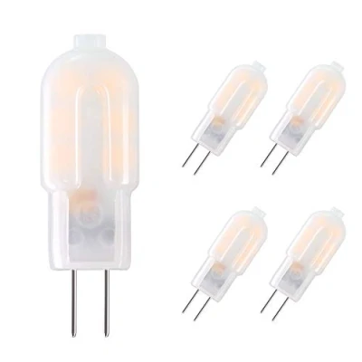 Bild av Vicloon G4 LED lampor, varmvita 2 W, 12 V AC/DC, 3 000 K, utan flimmer, 360 spridningsvinkel, W motsvarar 15 halogenlampor, energibesparande lampor för ljuskrona, vägglampa, 5 pack,