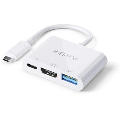 Bild av PureLink IS270 USB C till multiportadapter iSerie 0,10 m, vit
