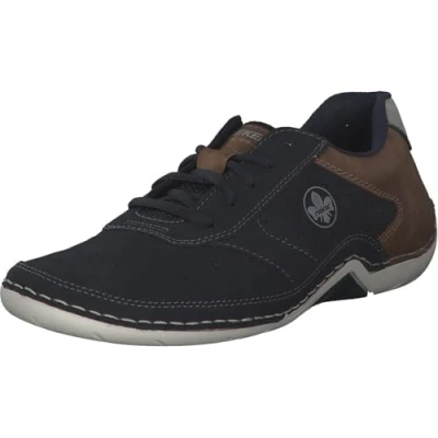 Bild av Rieker Herr låga sneakers 07506, halvskor för män, lös insats, Blå kombi 14, 41 EU