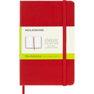 Bild av Carnet blanc Format de poche Couverture rigide rouge