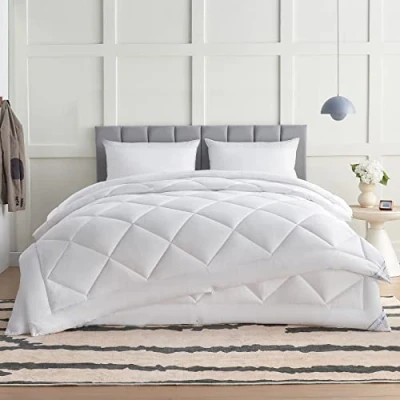 Bild av WAVVE täcke 240 x 260 4 årstider 2 delar sommarfilt cm 150 gsm+året runt filt 300 gsm=vinterfilt 450 gsm, andas för fyra årstider/sommar/vinter