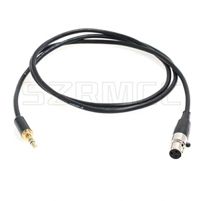 Bild av SZRMCC 3,5 mm 1/8 tum TRS till TA3F 3 stift Mini XLR ljudkabel för Sennheiser AKG hörlurar mikrofon
