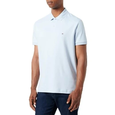 Bild av TOMMY HILFIGER herr LIQUID BOMULL ESSENTIAL REG POLO, Blå (Breezy Blue), L