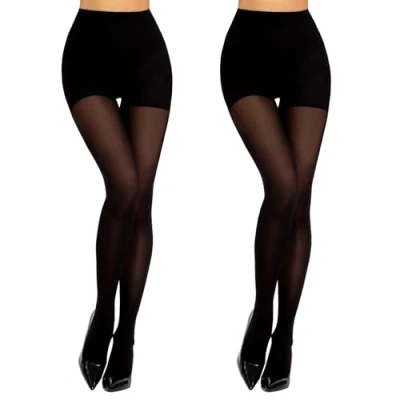 Bild av MANZI Kompressionstights kvinnor fast medium energiserande stödtights 50D, Svart, M