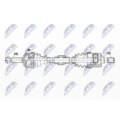 Bild av Drivaxel hyundai Getz (tb), framaxel höger, getz, 49500 1C210, 1C260, 1C262
