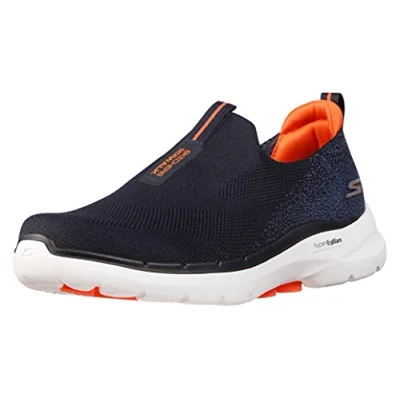 Bild av Skechers Performance GO WALK 6 Promenadskor, Storlek: 43, Navy Textil