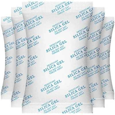 Bild av O2frepak 100 gram (5 pack) livsmedelsklassad fuktabsorberare kiselgel torkmedelspaket för förvaring, koboltkloridfri torkmedel påsar livsmedelssäker fukt