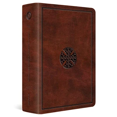 Bild av ESV Journaling Bible, Interleaved Edition: English Standard Version, Trutone, Mahogany, Mosaic Cross Design