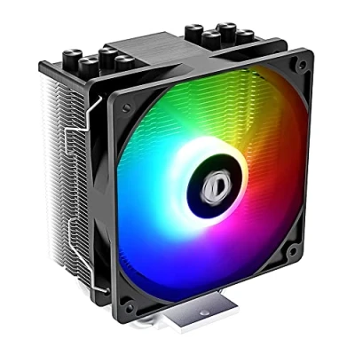 Bild av ID COOLING SE 214 XT ARGB CPU kylare 4 värmeledningar luftkylare adresserbar RGB ljussynkronisering med moderkort (5 V 3 stiftskontakt) fläkt för Intel/AMD, LGA 1700 kompatibel