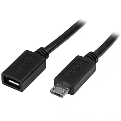Bild av StarTech.com 0,5 m Micro USB förlängningskabel kontakt/uttag mikro kontakt till uttagskabel