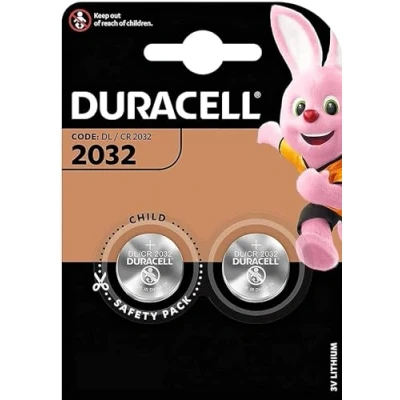 Bild av 2 x Duracell 2032 CR2032 DL2032 knappmynt bil larm litiumbatterier